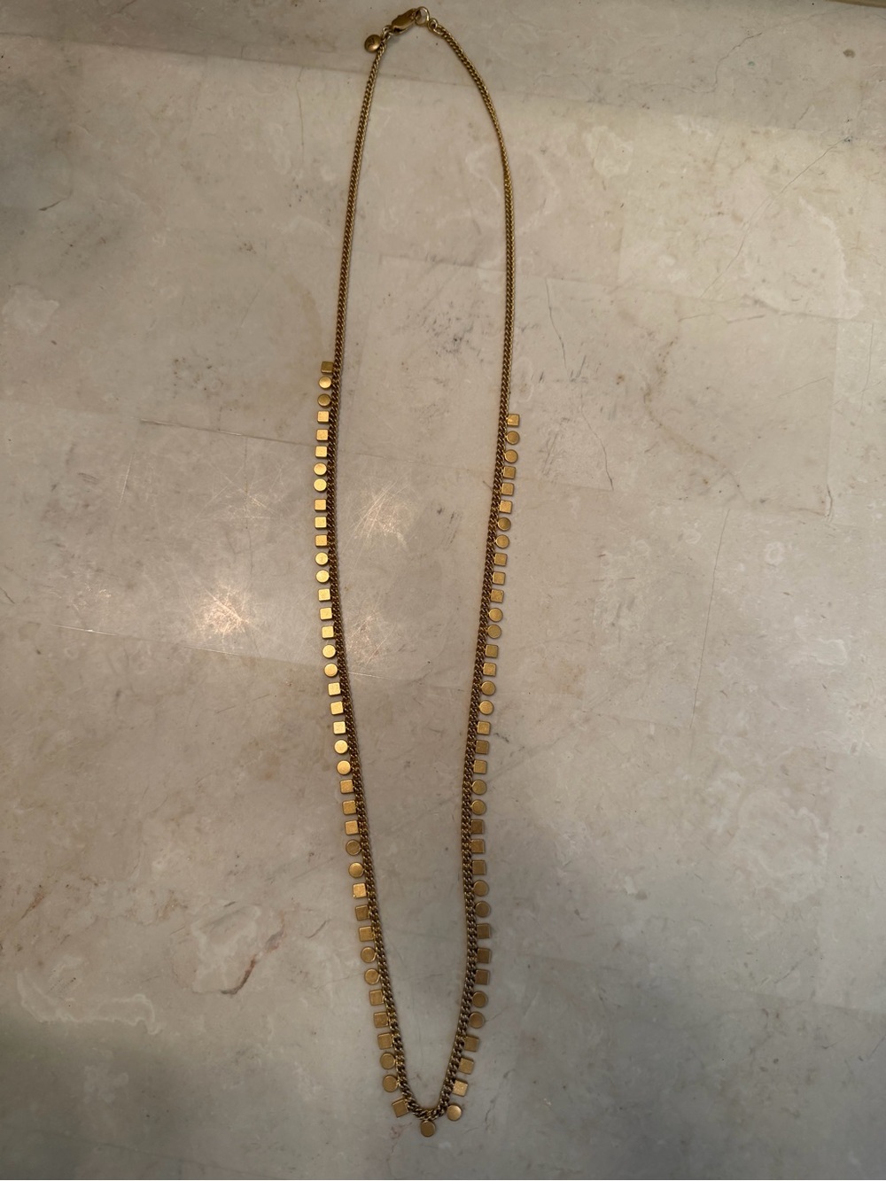 Madewell Gold Disc Chain Necklace